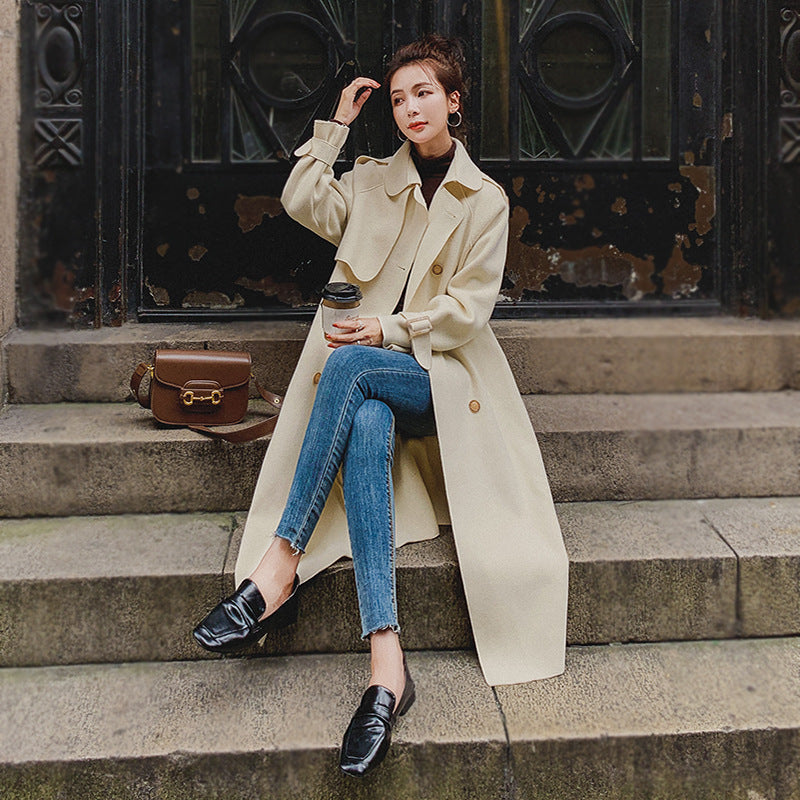 Lune Structured Wool Blend Coat