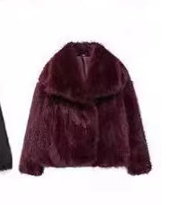 Faux Fur Lapel Jacket
