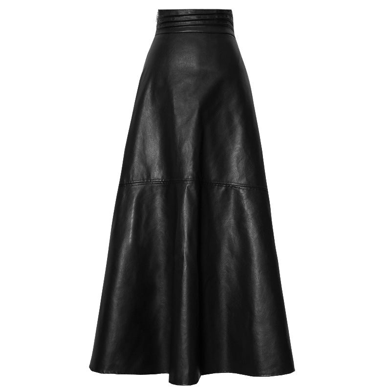 Fierra Faux Leather Fishtail Skirt
