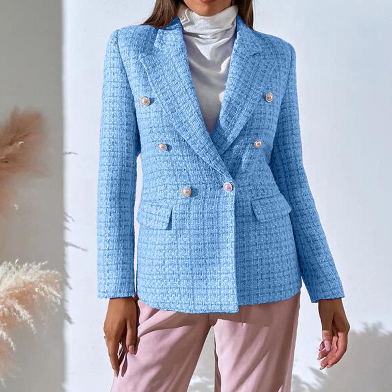 Roche Structured Double-Breasted Blazer