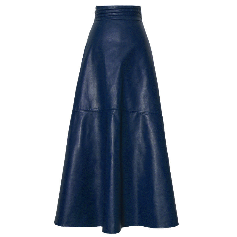 Fierra Faux Leather Fishtail Skirt