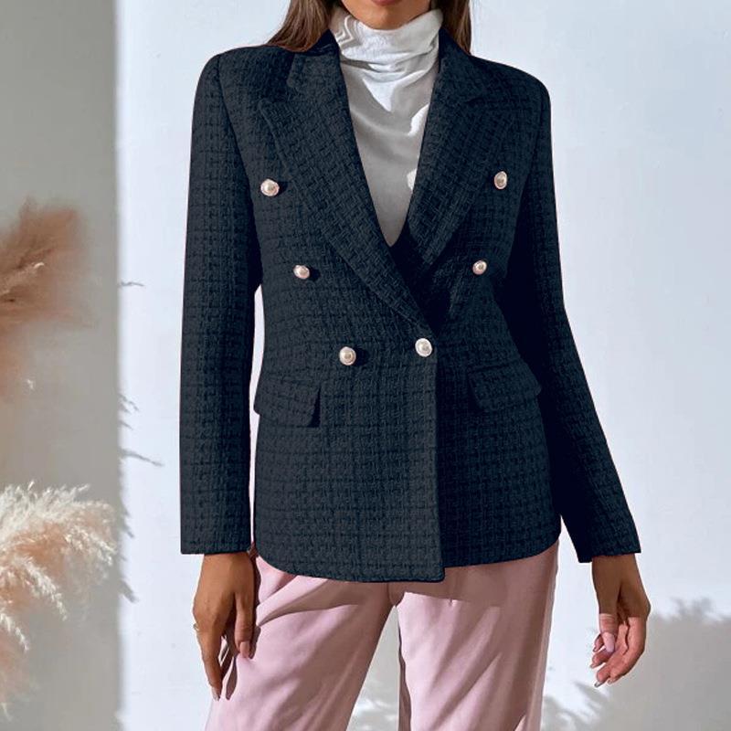 Roche Structured Double-Breasted Blazer