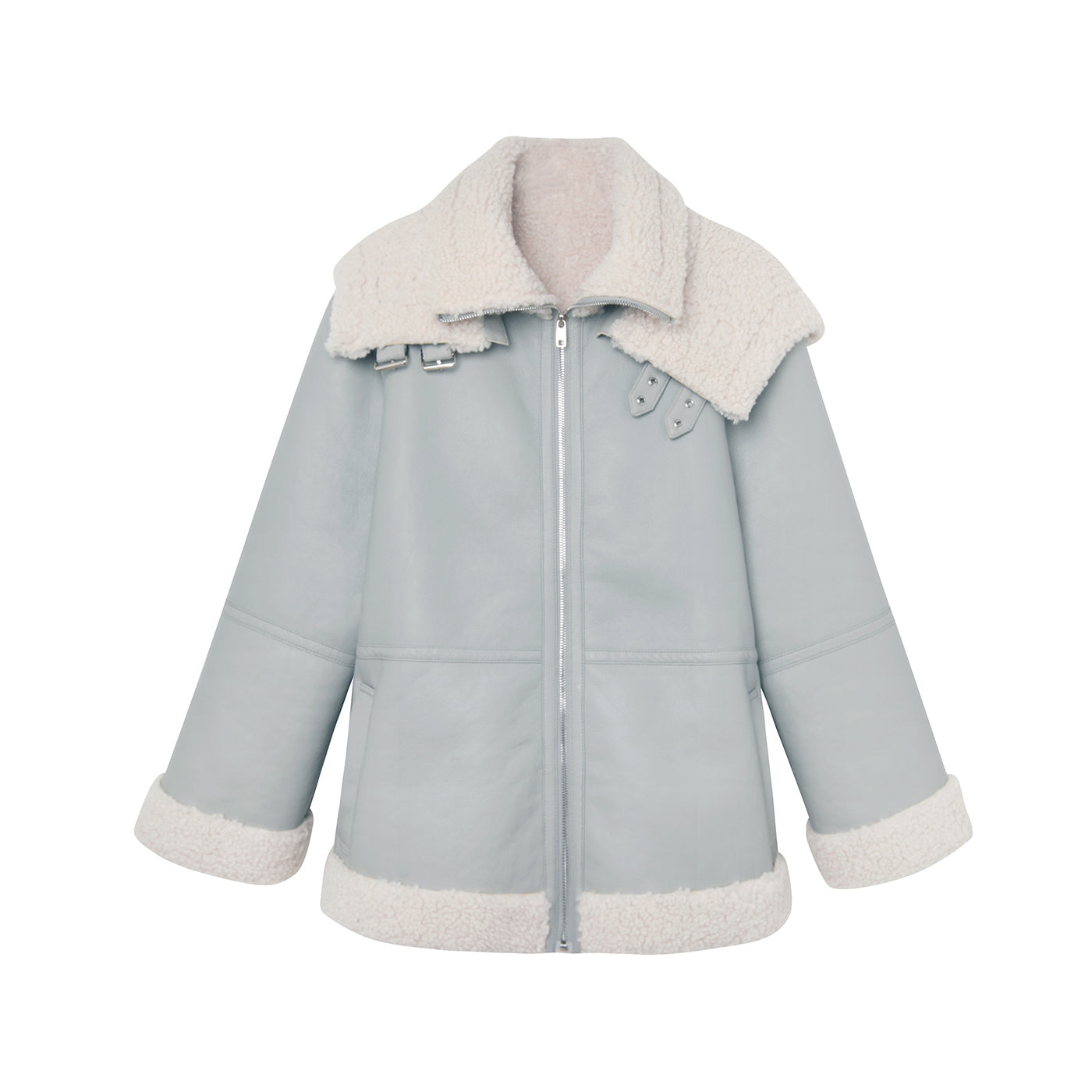 Civette Faux Shearling Zip Jacket