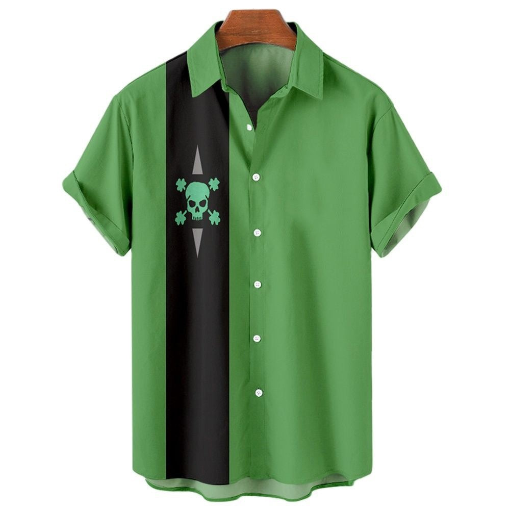 Men’s Vertical Stripe Graphic Shirt