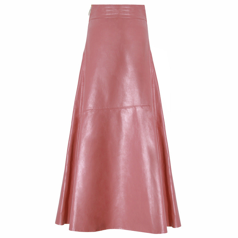 Fierra Faux Leather Fishtail Skirt