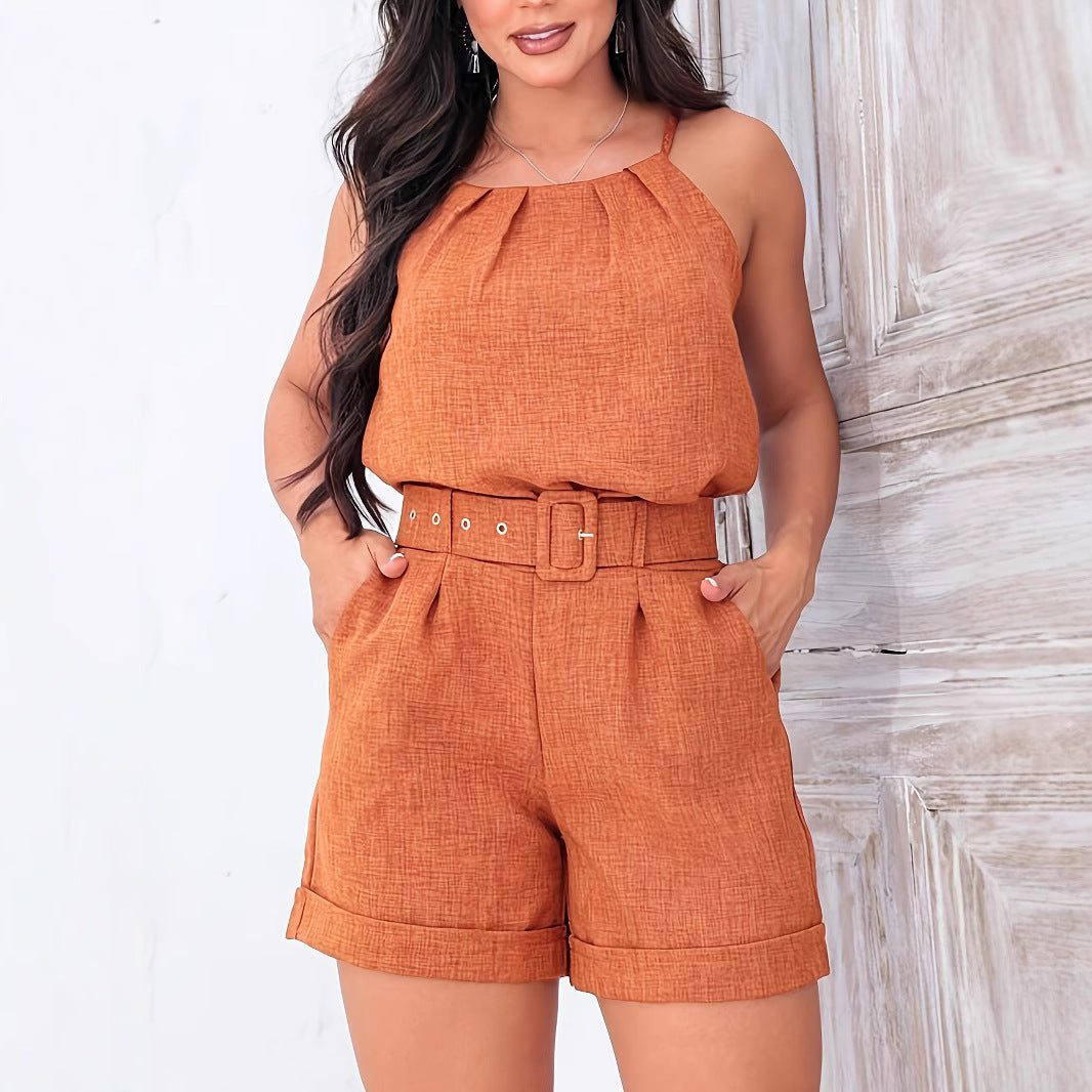 Zaya Pleated Playsuit