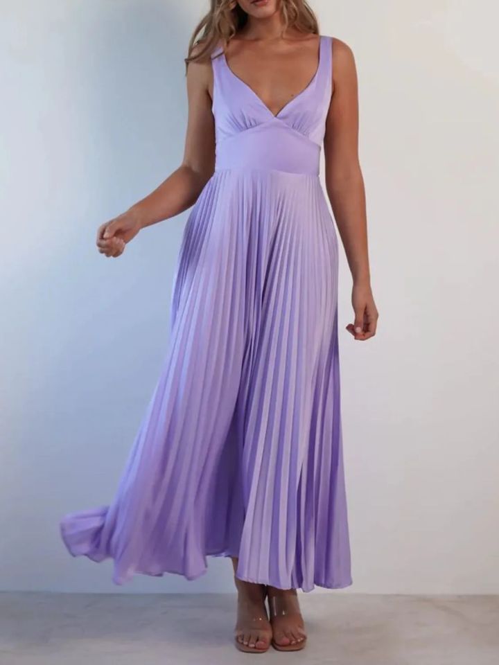 Lustra Satin Drape Dress