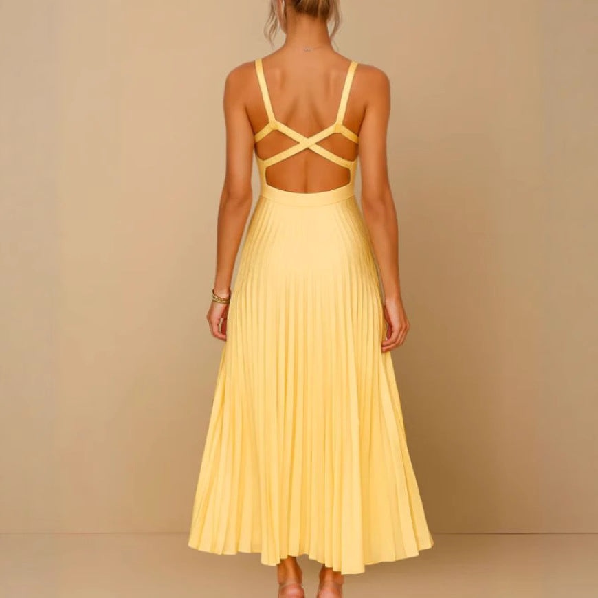 Lustra Satin Drape Dress