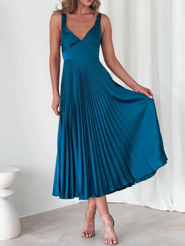 Lustra Satin Drape Dress