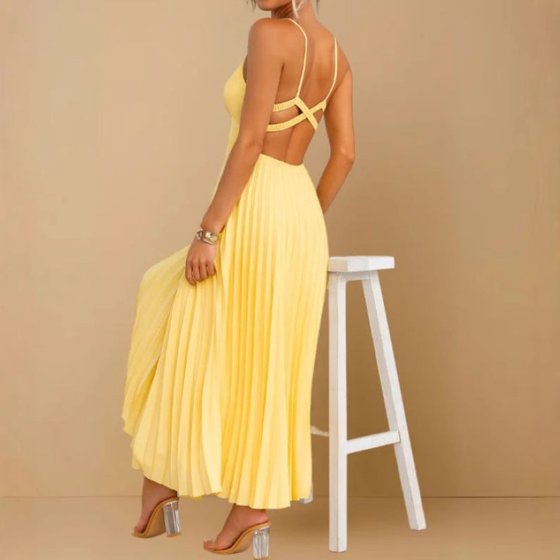 Lustra Satin Drape Dress