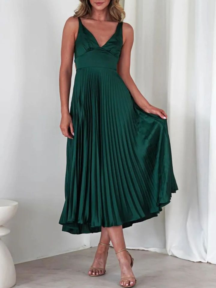 Lustra Satin Drape Dress