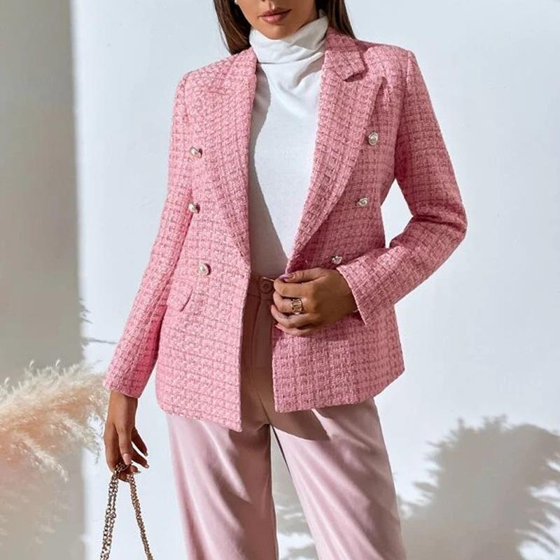 Roche Structured Double-Breasted Blazer