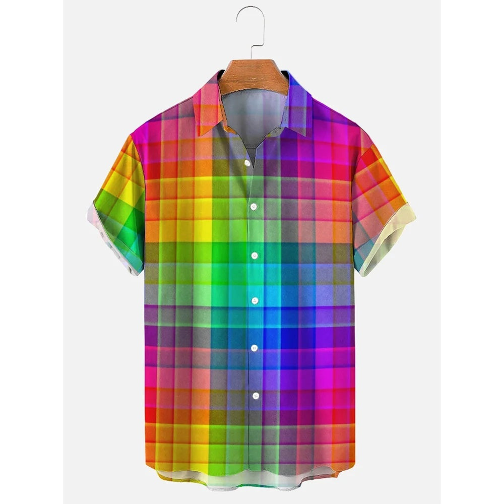 Men’s Vertical Stripe Graphic Shirt