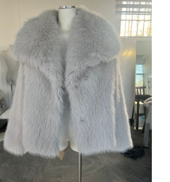 Faux Fur Lapel Jacket