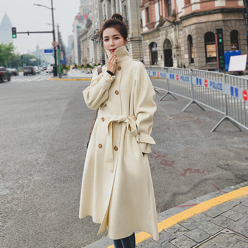 Lune Structured Wool Blend Coat