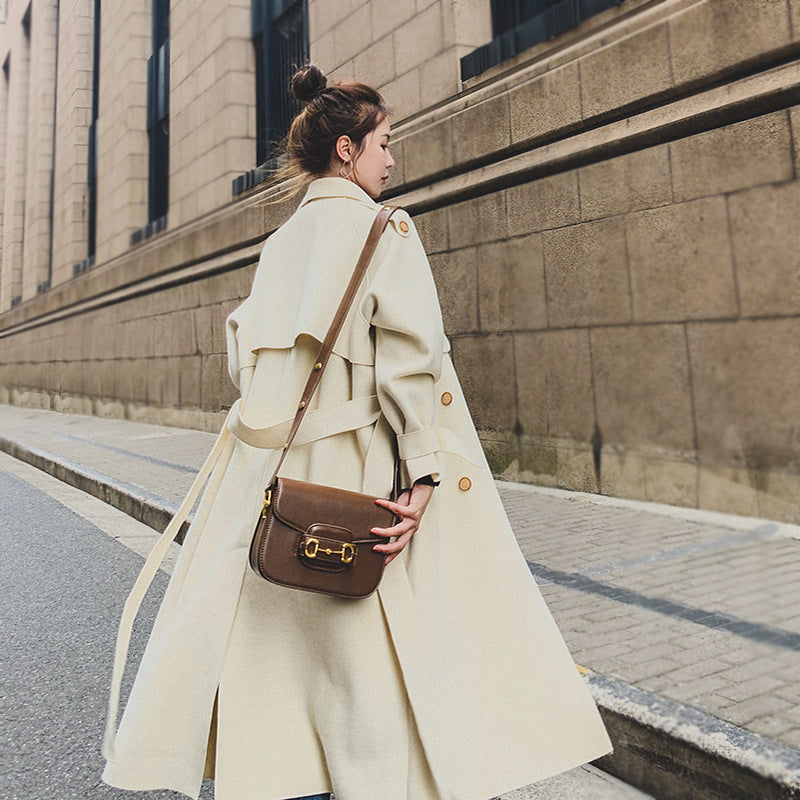Lune Structured Wool Blend Coat