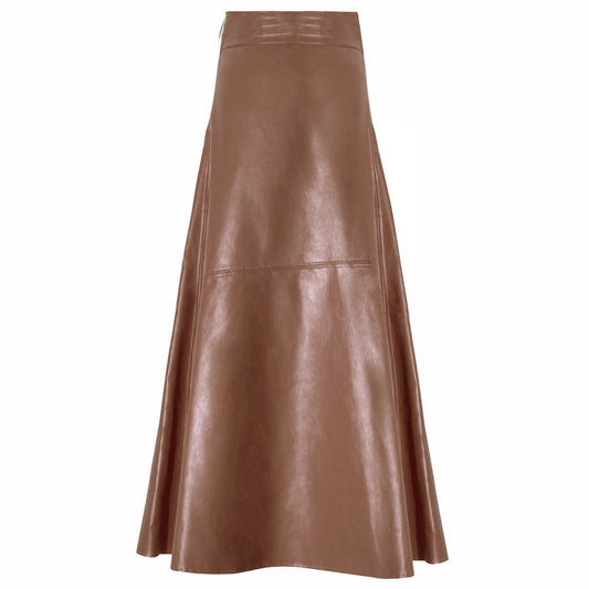 Fierra Faux Leather Fishtail Skirt