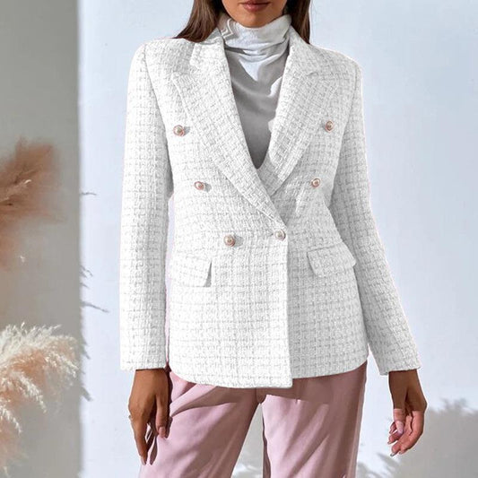 Roche Structured Double-Breasted Blazer