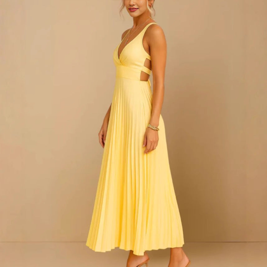 Lustra Satin Drape Dress