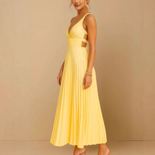 Lustra Satin Drape Dress