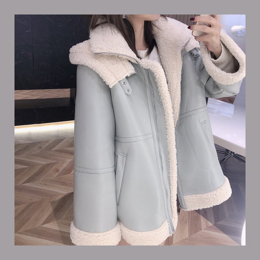Civette Faux Shearling Zip Jacket