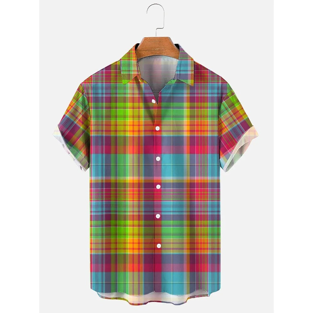 Men’s Vertical Stripe Graphic Shirt